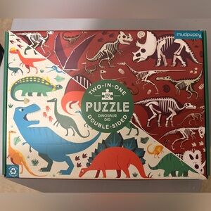 Mudpuppy Dinosaur 2-in-one 100pc Puzzle